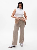 High Rise Flare Khakis