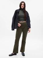 Mid Rise Corduroy Baby Boot Pants