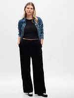 Mid Rise Loose Corduroy Pants