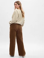 Mid Rise Loose Corduroy Pants