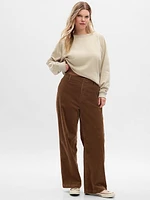 Mid Rise Loose Corduroy Pants