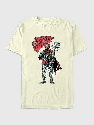 Star Wars A New Hope Comic Book Boba Fett Graphic Tee