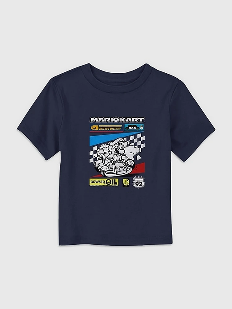 Toddler Nintendo Mario Kart Speed Trial Graphic Tee