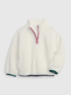 Toddler Sherpa Half-Zip Pullover Sweatshirt