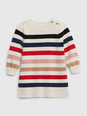 Baby Stripe Sweater Dress