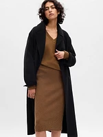 CashSoft Rib Midi Sweater Skirt