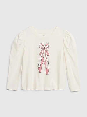 babyGap Organic Cotton Mix and Match Puff Sleeve Graphic T-Shirt