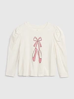 babyGap Organic Cotton Mix and Match Puff Sleeve Graphic T-Shirt