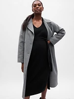 Maternity CashSoft Belted Midi Sweater Dress