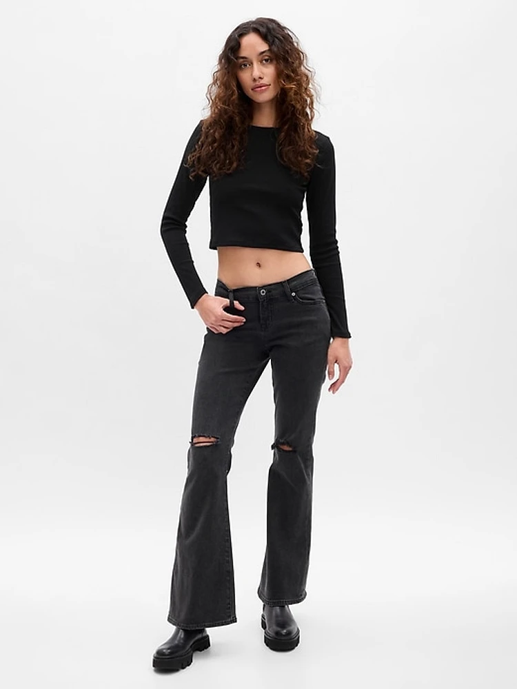 Cropped Rib T-Shirt