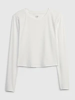 Cropped Rib T-Shirt