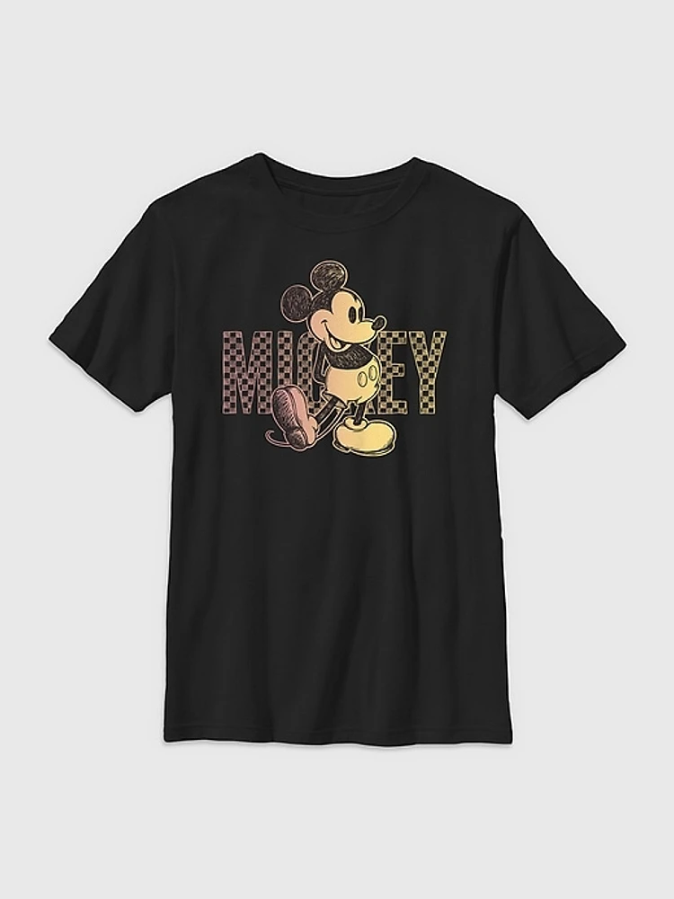 Kids Mickey Mouse and Friends Sketch Checker Tee