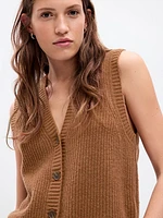 CashSoft Rib Sweater Vest