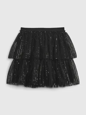 Kids Sequin Tulle Skirt