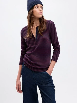 Essential Rib Henley T-Shirt