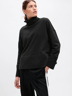 24/7 Split-Hem Vintage Soft Turtleneck Pullover