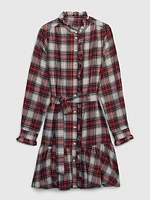 Plaid Tiered Mini Dress