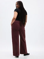 Mid Rise Loose Corduroy Pants