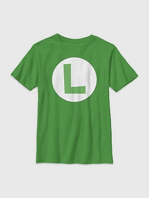 Kids Nintendo Luigi Icon Graphic Tee