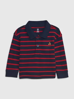 Baby Stripe Pique Polo Shirt Shirt