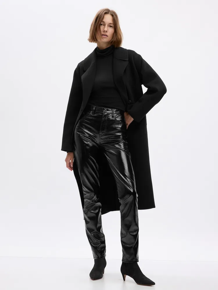 Buy Black Star Leather Pants / Womens High Waisted Pants / 90s Vintage  Black Leather Trousers Online in India - Etsy