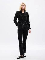 Velvet Belted Utility Jacket