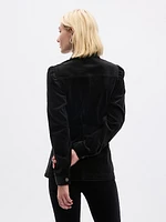 Velvet Belted Utility Jacket