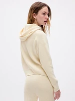 CashSoft Shaker-Stitch Sweater Hoodie