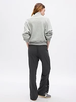 GapFit Snap-Hem Fleece-Lined Sweatpants