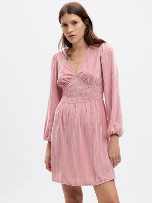 Velvet mocked Mini Dress
