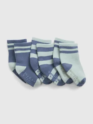 Baby First Favorites Organic Cotton Crew Socks (3-Pack