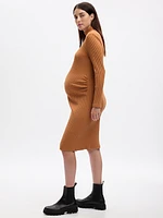 Maternity Rib Midi Sweater Dress