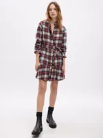 Plaid Tiered Mini Dress