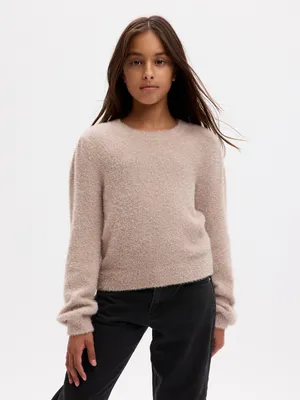 Kids Metallic Shine Pullover Sweater