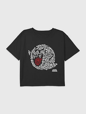 Kids Nintendo Boo Icons Graphic Boxy Crop Tee