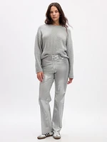 Mid Rise  Metallic '90s Loose Jeans