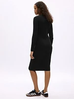 CashSoft Rib Midi Sweater Dress