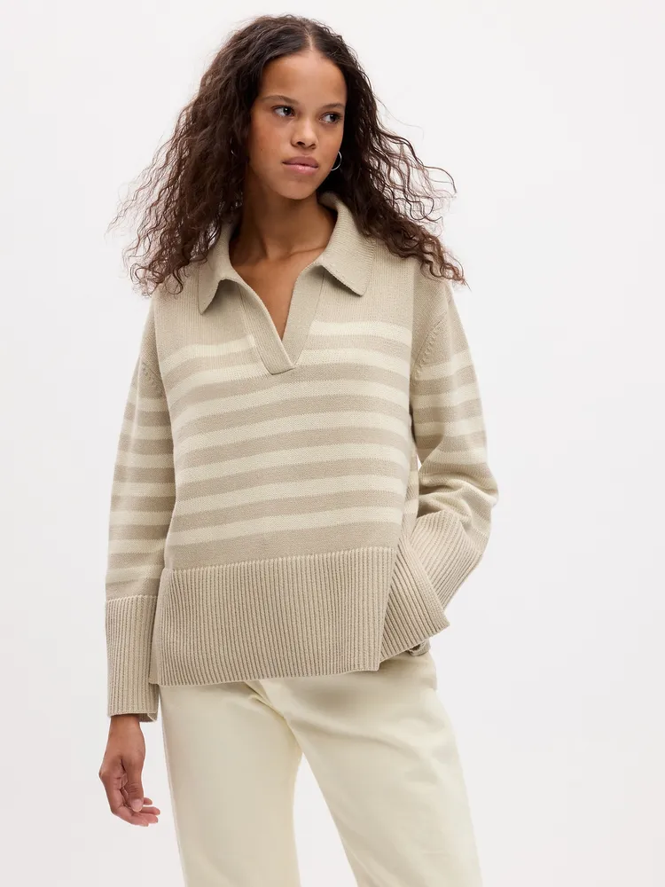 24/7 Split-Hem Cable-Knit Sweater