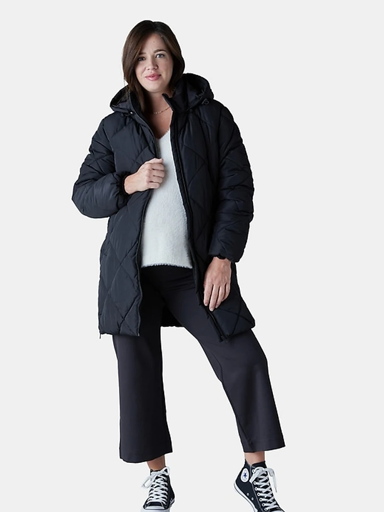 Ingrid and Isabel Maternity Longline Puffer Jacket