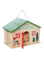 Farmers Market Day Portable Wooden Toy Set