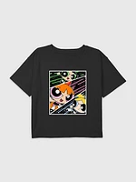 Kids Power Puff Girls Graphic Boxy Crop Tee