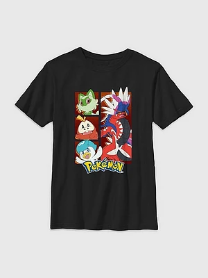 Kids Pokemon Gen 9 Starters Graphic Tee