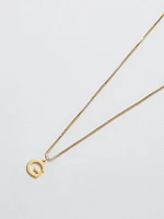 Gold Dainty Initial Necklace