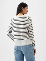 24/7 Split-Hem Linen-Blend Sweater