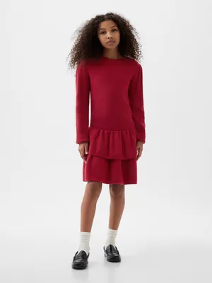 Kids CashSoft Tiered Sweater Dress