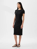 Modern Rib Midi T-Shirt Dress