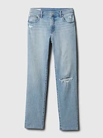 Mid Rise Girlfriend Jeans