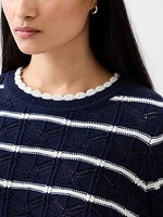 Pointelle Sweater