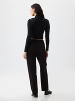 High Rise Relaxed Straight Pull-On Pants