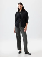 High Rise Relaxed Straight Pull-On Pants